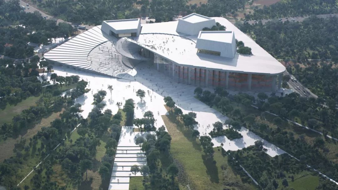 上海大歌剧院设计方案公布，黄浦江边多了一把“扇子”